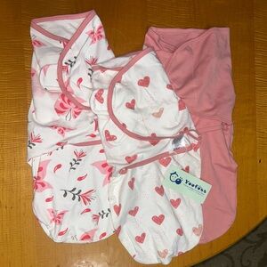 Baby Girl Swaddle Sleep Sack (3 pack) 0-3 Months